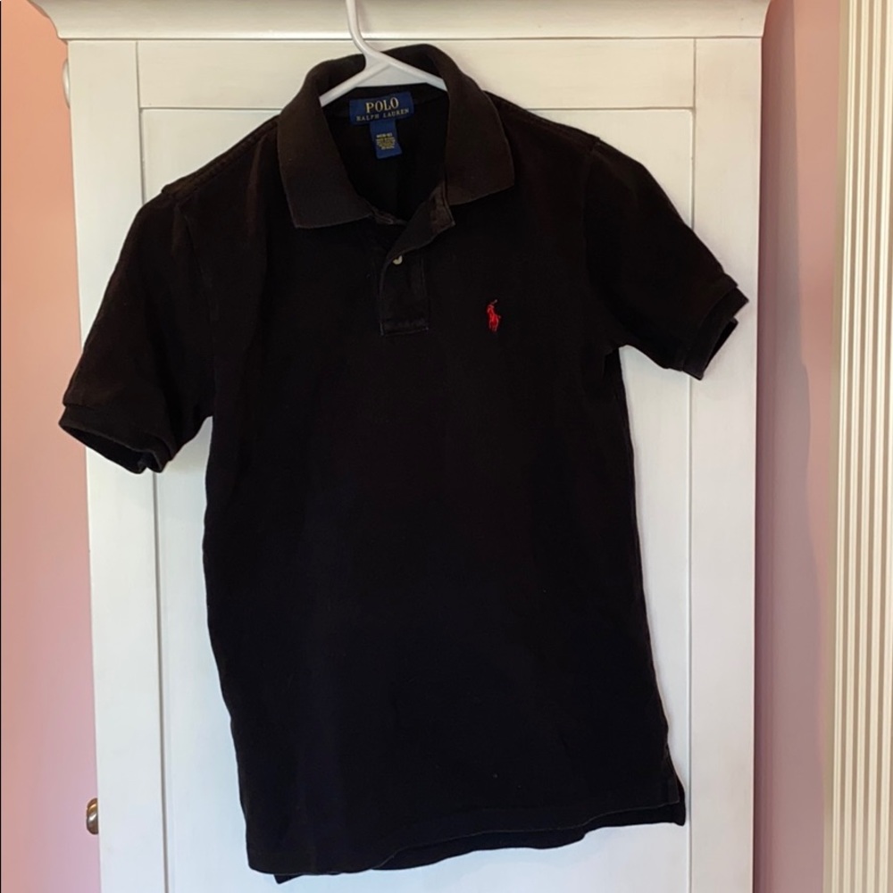 Polo by Ralph Lauren Boys Black Cotton Mes…